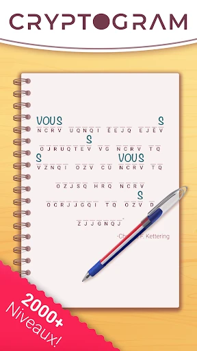 Cryptogram: Puzzle mots mêlés! screenshot