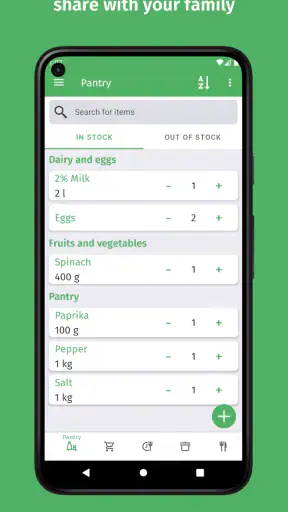Cuisine: Inventaire & recettes screenshot