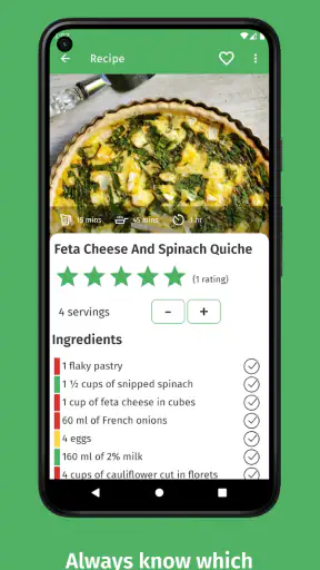 Cuisine: Inventaire & recettes screenshot