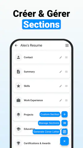 CV Gratuit Français - Faire CV screenshot