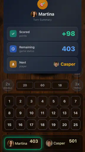 Darts Counter Fléchettes Score screenshot