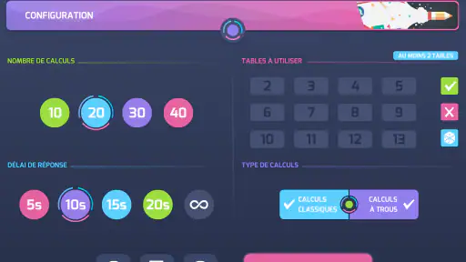 Défi Tables screenshot