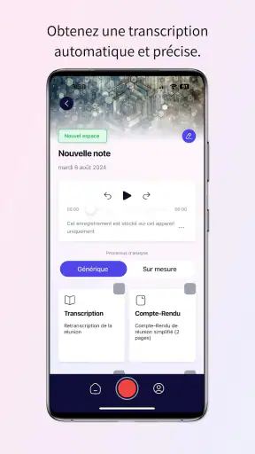 Dicte: Assistant IA réunions screenshot