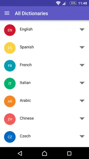 Dictionnaire Anglais-F WordRef screenshot