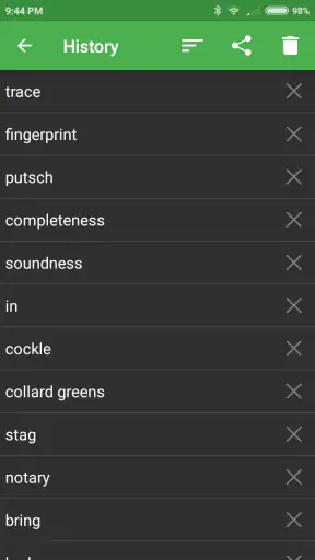 Dictionnaire Anglais - Offline screenshot