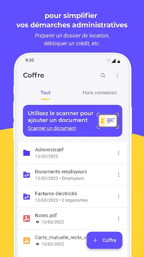 Digiposte coffre-fort sécurisé screenshot