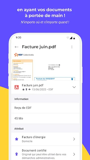 Digiposte coffre-fort sécurisé screenshot