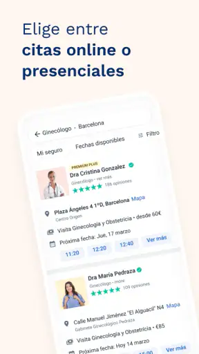 Doctoralia: pide citas médicas screenshot