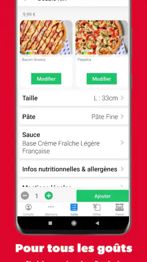 Domino's Pizza France screenshot