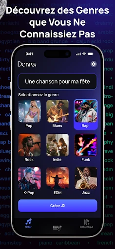 Donna IA Musique Générateur screenshot