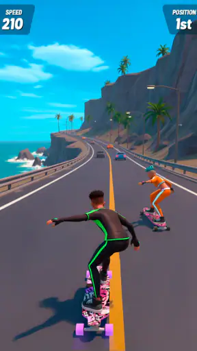 Downhill Race ― Jeu de skate screenshot