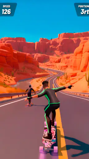 Downhill Race ― Jeu de skate screenshot