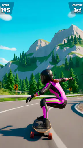 Downhill Race ― Jeu de skate screenshot