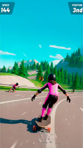 Downhill Race ― Jeu de skate screenshot