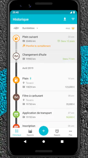 Drivvo - Gestion des véhicules screenshot
