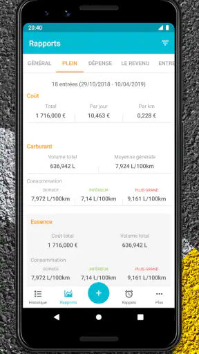 Drivvo - Gestion des véhicules screenshot