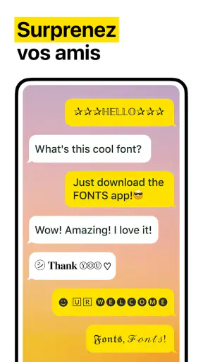 Ecriture Police Clavier Fonts screenshot