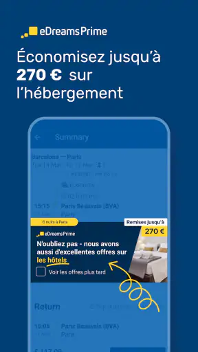 eDreams: Vols, Hôtels, Voiture screenshot