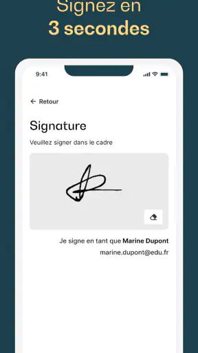 Edusign Apprenant screenshot