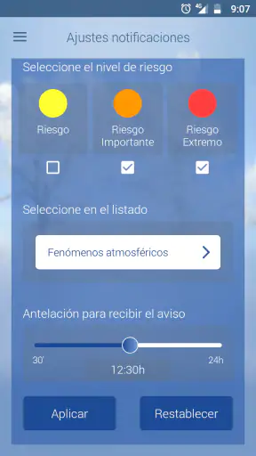 Aemet: météo et radar Espagne screenshot