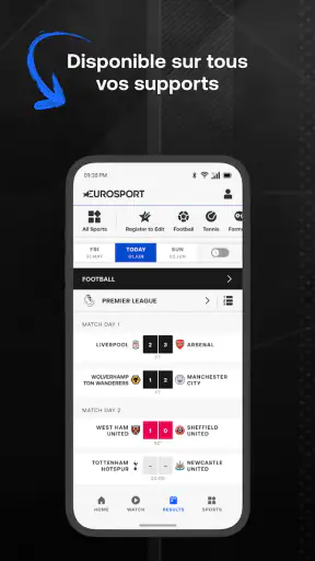 Eurosport : infos et résultats screenshot