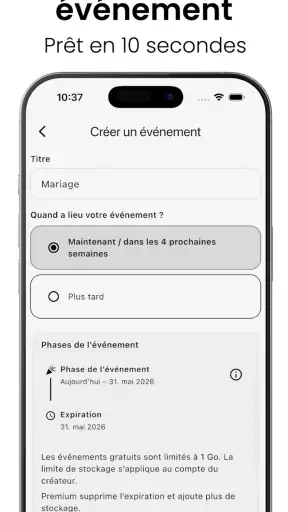 EventPics: Photos avec QR code screenshot