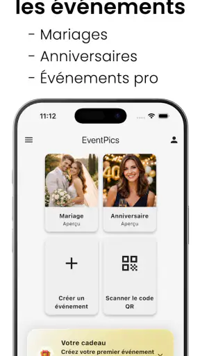 EventPics: Photos avec QR code screenshot
