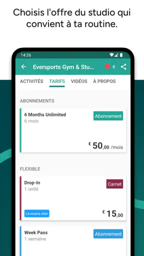 Eversports screenshot