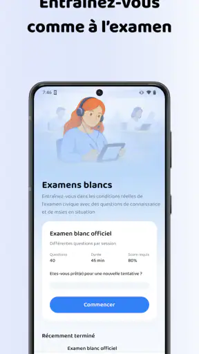 Examen Civique 2026 screenshot