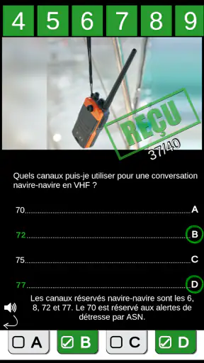 Examen Permis Bateau Côtier screenshot