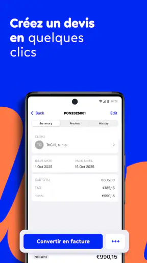 Facture & Devis avec BILLDU screenshot
