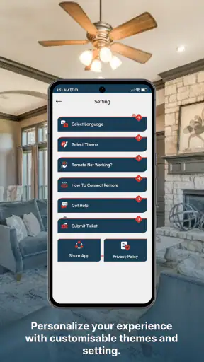 Fan Remote Control App screenshot
