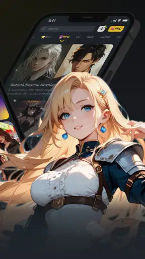 Fantasia:Chat de personnage IA screenshot