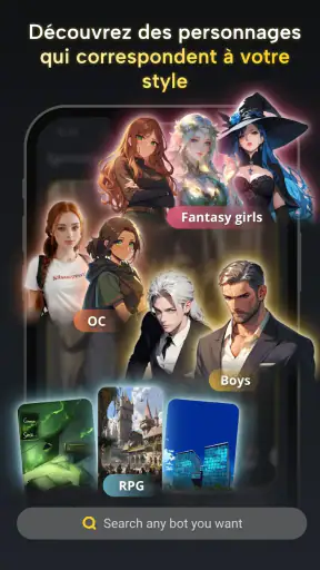 Fantasia:Chat de personnage IA screenshot