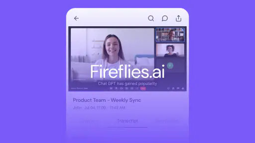 Fireflies: AI notetaker screenshot