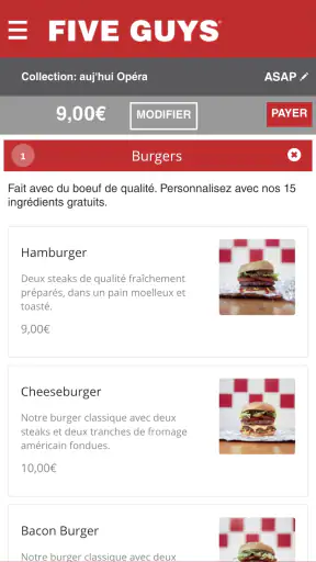 Five Guys screenshot