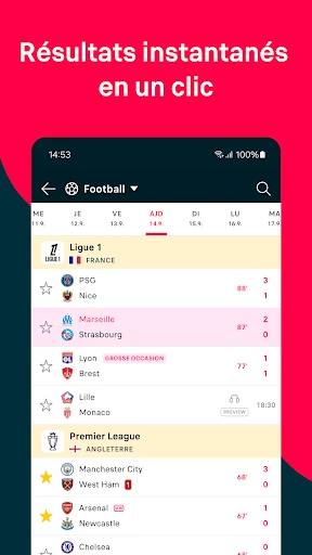 Flashscore: Résultats & Actu screenshot