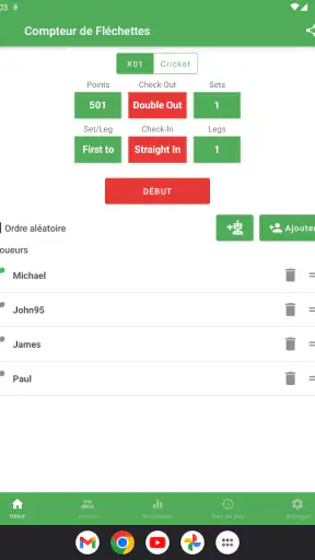 Fléchettes Compteur de Scores screenshot