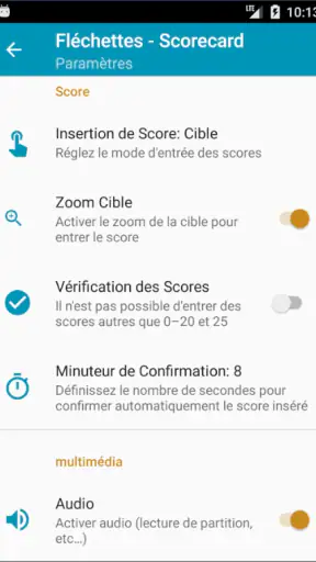 Fléchettes - Score screenshot