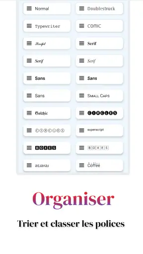 Fonts Aa - Polices clavier screenshot