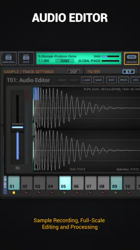 G-Stomper Producer: Music DAW screenshot