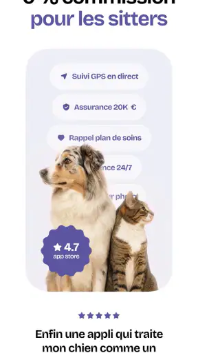 Garde d’animaux fiable Sittsy screenshot