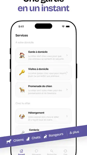 Garde d’animaux fiable Sittsy screenshot