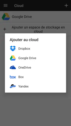 Gestionnaire de fichiers screenshot