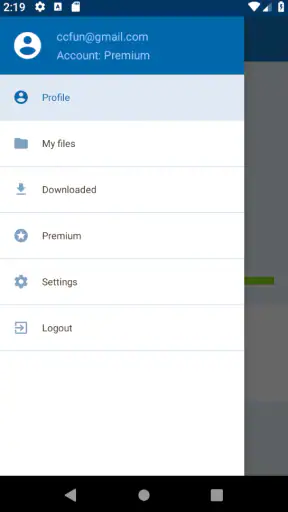 Gestionnaire fichiers Alfafile screenshot