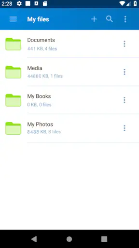 Gestionnaire fichiers Alfafile screenshot