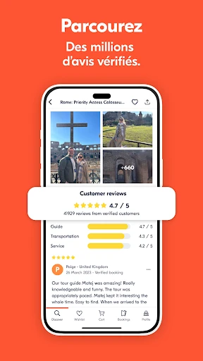 GetYourGuide : tours & billets screenshot