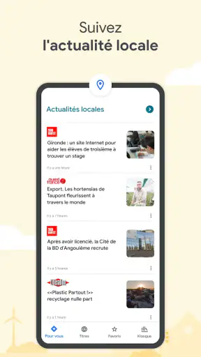 Google Actualités screenshot