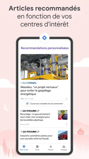 Google Actualités screenshot