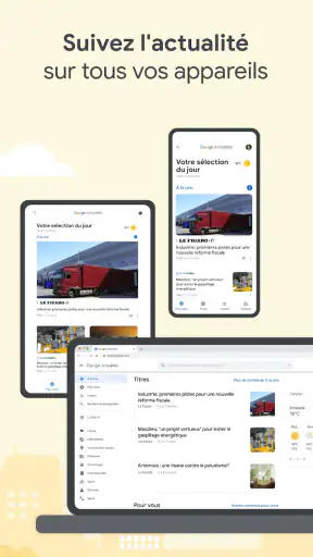 Google Actualités screenshot